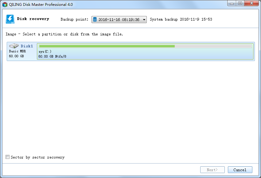 Disk recovery