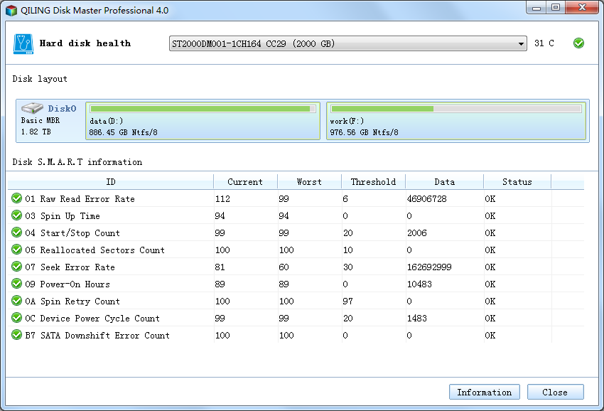 Hard disk health