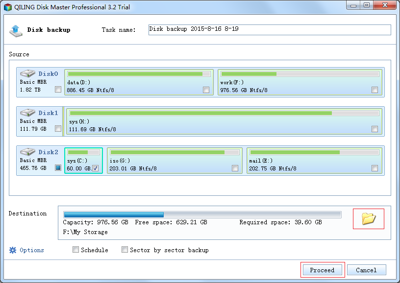 Qiling disk backup software