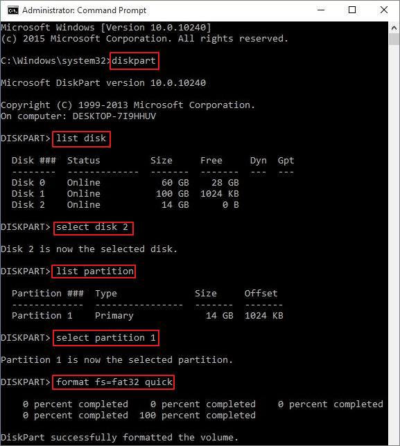 3ds sd card format cmd