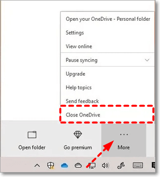 close onedrive