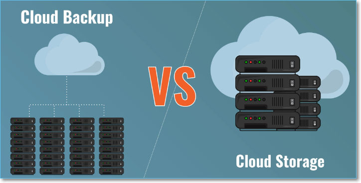 cloud backup vs. cloud storage