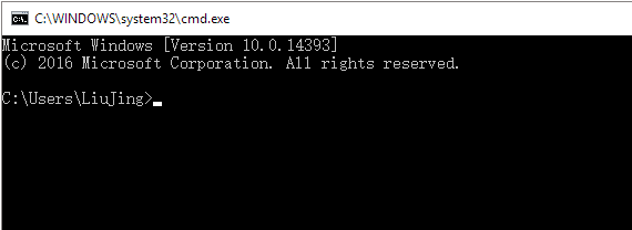 open windows 10 command prompt