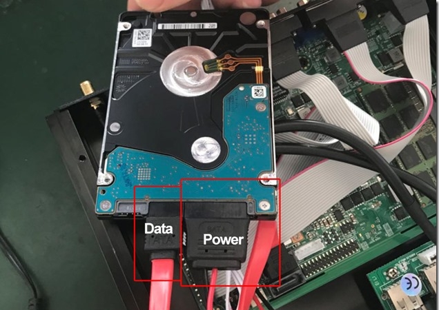 connect both sata and power cable