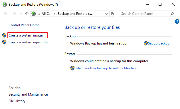 Backup Windows 10 OS