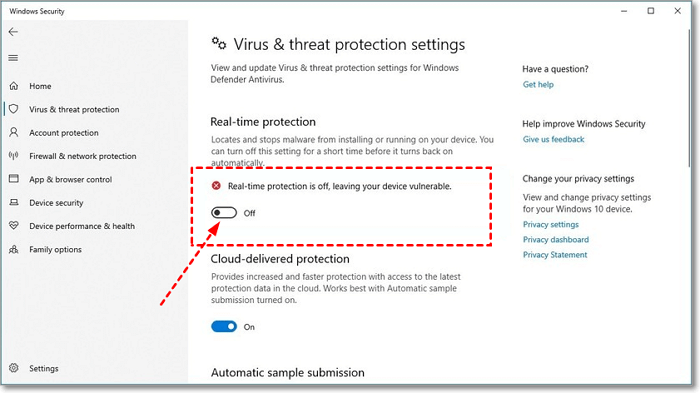 disable windows defender antivirus