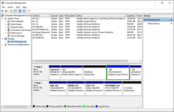 extra information about disk management