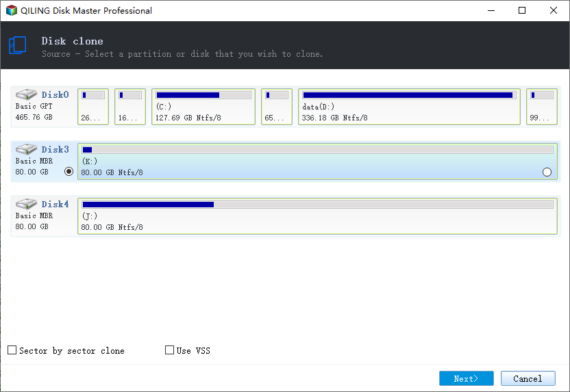 clone disk step2