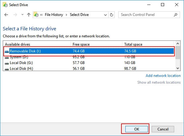 use file history to backup files in windows 11 step 1