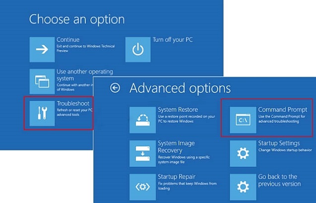 fix mbr - boot option