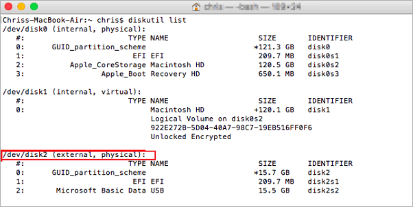 Format hard drive on Mac using terminal