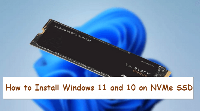 how to install windows 11 on nvme drive