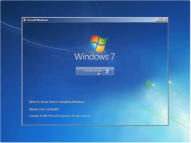 Fix Windows is loading files by reinstalling Windows