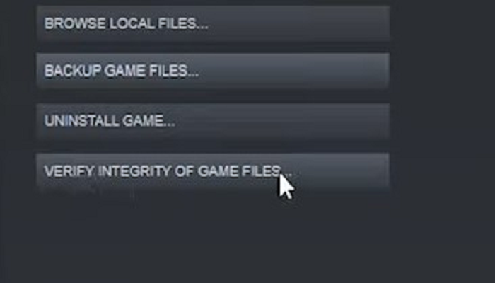 integrity of gamefiles