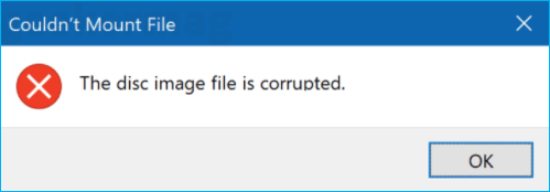 ISO file corrupted