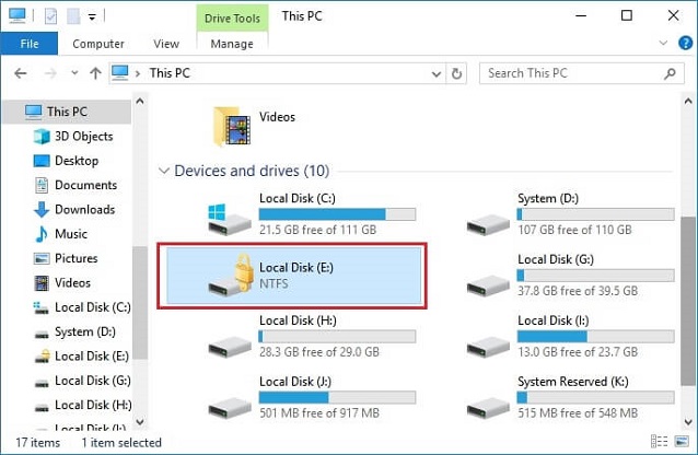 locked bitlocker drive