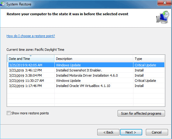 restore Windows 11 to fix Reset not working on Windows 11
