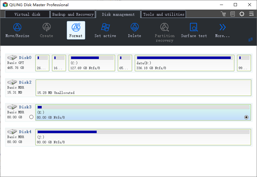 Format RAW Drive Partition - Step 1