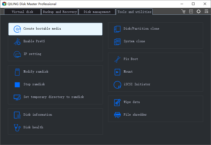 Create Emergency Disk