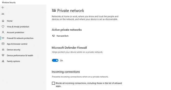 Manage Windows Firewall Settings