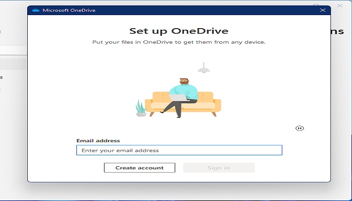 use onedrive to backup files in windows 11 step 2