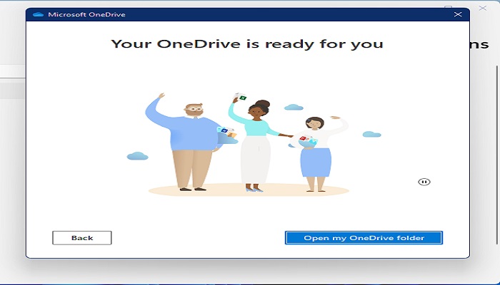 Open OneDrive folder