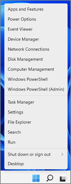 Start menu