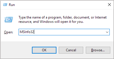 open system information in run to check if your computer uses uefi or bios