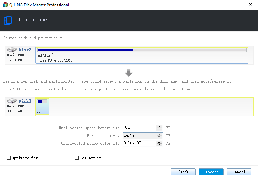 preview disk layout