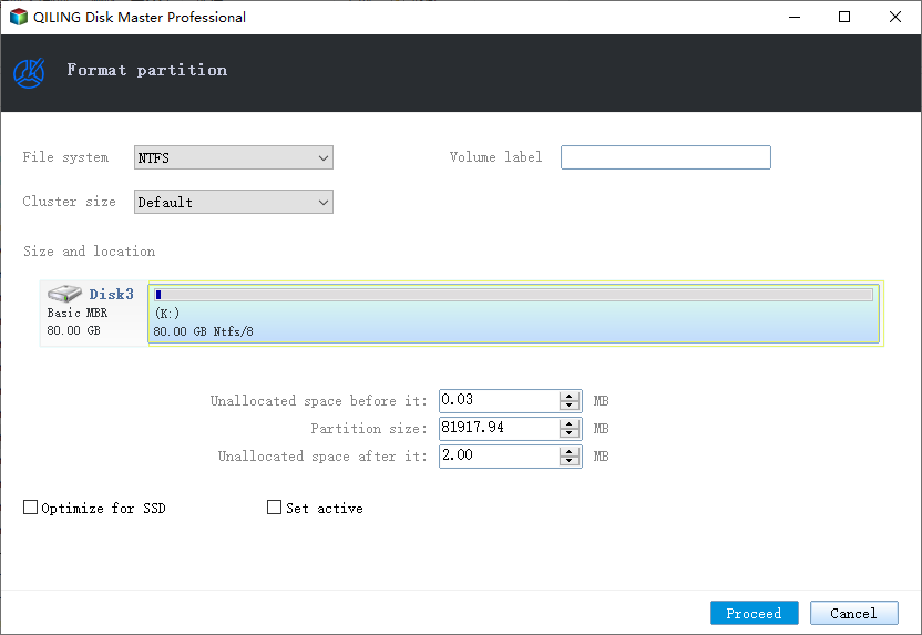 Format RAW Drive Partition - Step 2