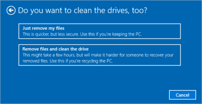 delete everything on Windows 10-3