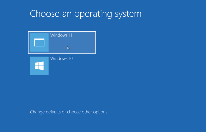 set default windows operating system to start step 4