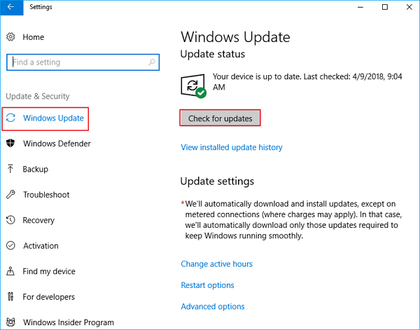 update to the new version of Windows