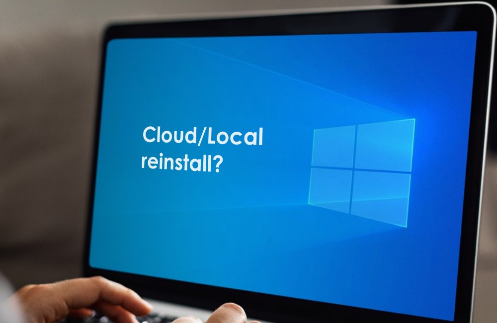 use cloud download or local reinstall