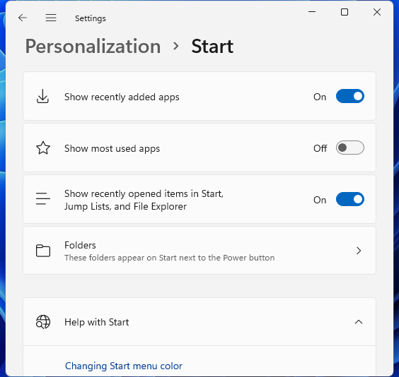 personalization start