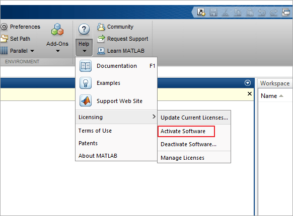 transfer matlab to another computer - activate matlab license