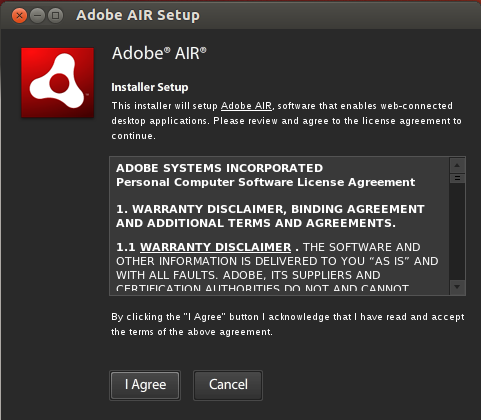 adobe air setup