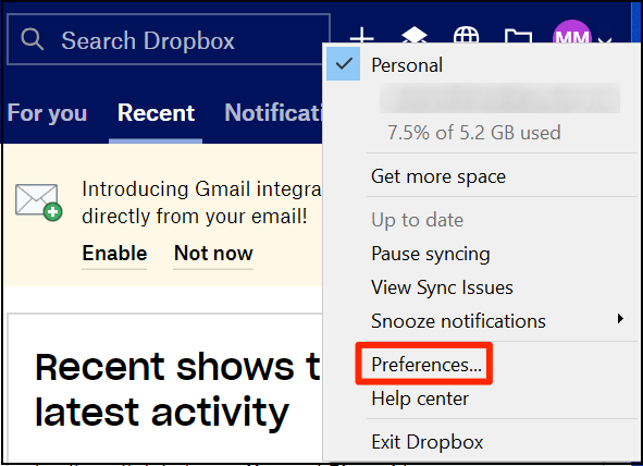 go to settings click on preferences 