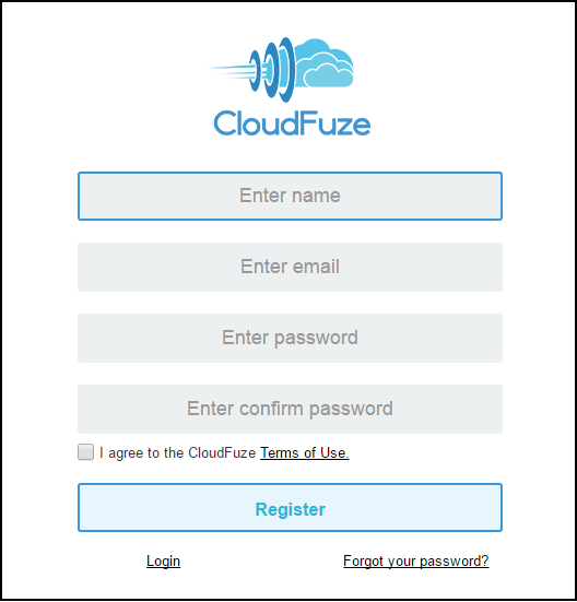 create a cloudfuze account
