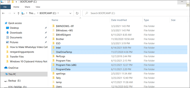 select multiple files