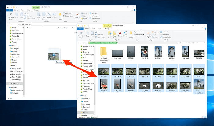 transfer photos using external hard drive - 2