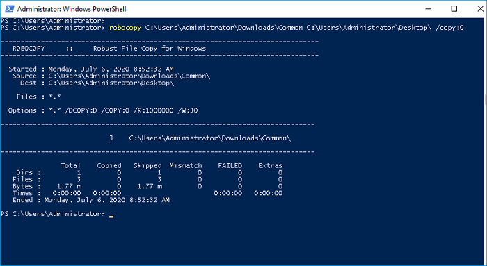 copy the folder from Server 1 to Server 2