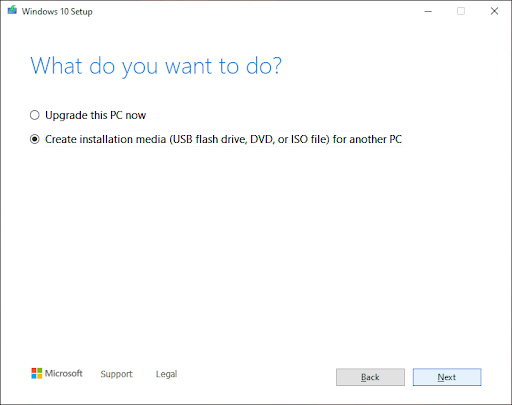 create installation media