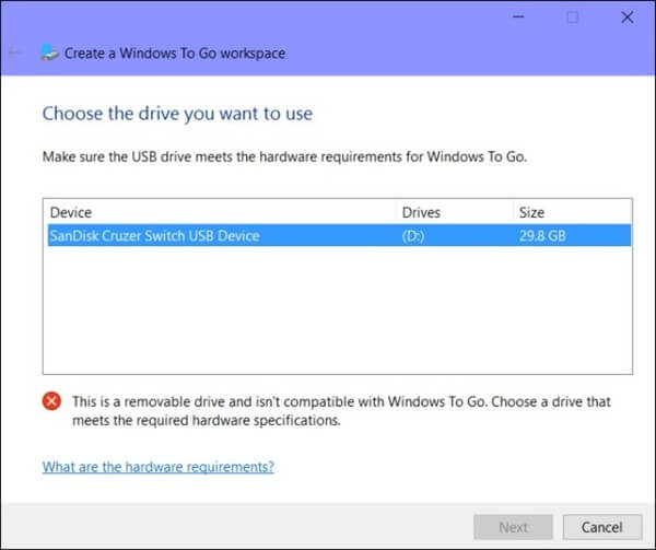 create windows to go step 1