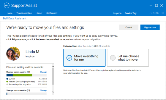 dell migrate step2