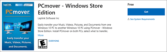 download pcmover from windows store