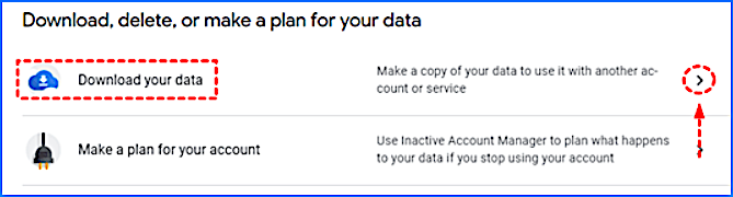 download your data from google drive