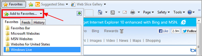 export IE bookmark - 1