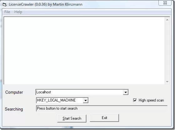 Run LicenseCrawler