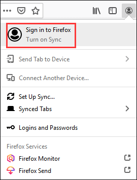 firefox sync